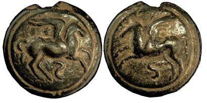 Celtic coin with Pegasus