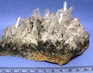 Quartz crystals, Pyrite and Galena