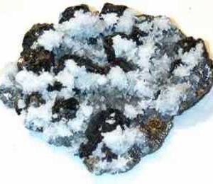 Quartz on galena and sphalerite