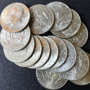 Roll of Kennedy Half Dollars