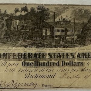 Confederate $100 Note
