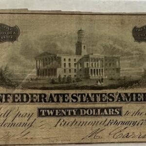Confederate $20 Note