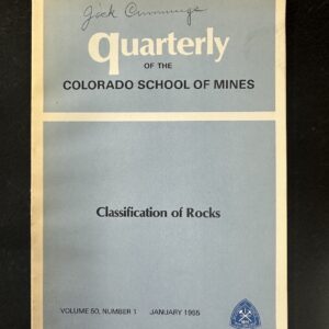 Classification of Rocks by Dr. Russell B. Travis; 1955