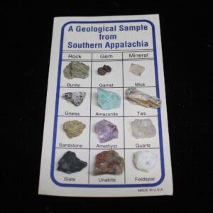 A geological sample collection from southern Appalachia
