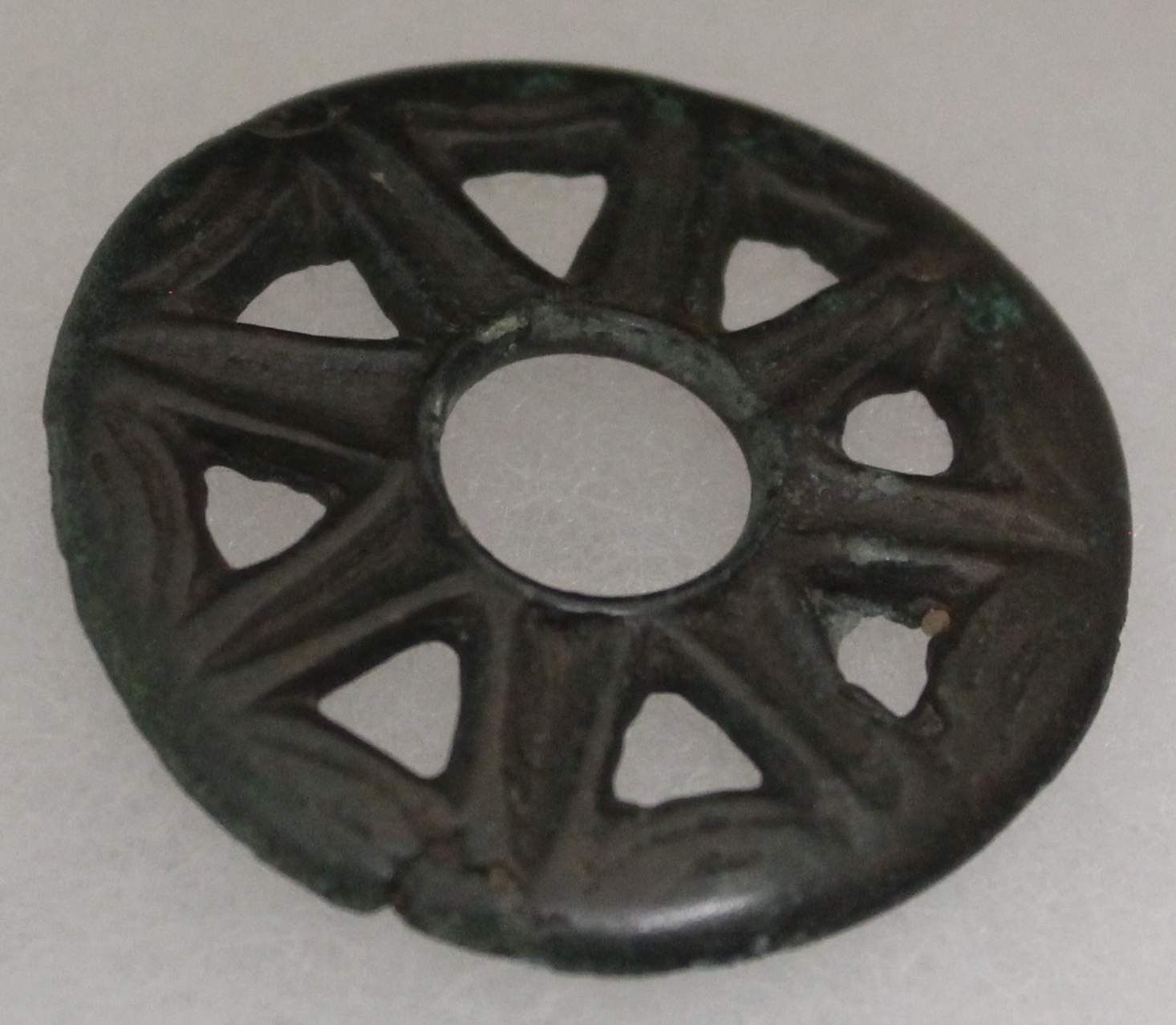 Heavily Tinned Bronze Ornament