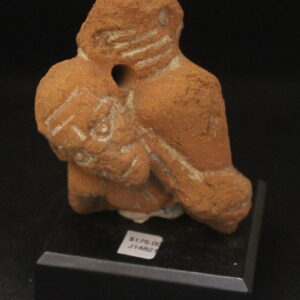 Roman Terracotta bust of old man carrying amphora on his left shoulder