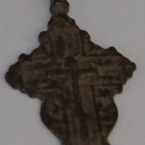 Russian Bronze Cross with Psalm