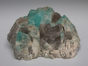 Amazonite with smoky quartz