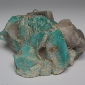 Amazonite with smoky quartz