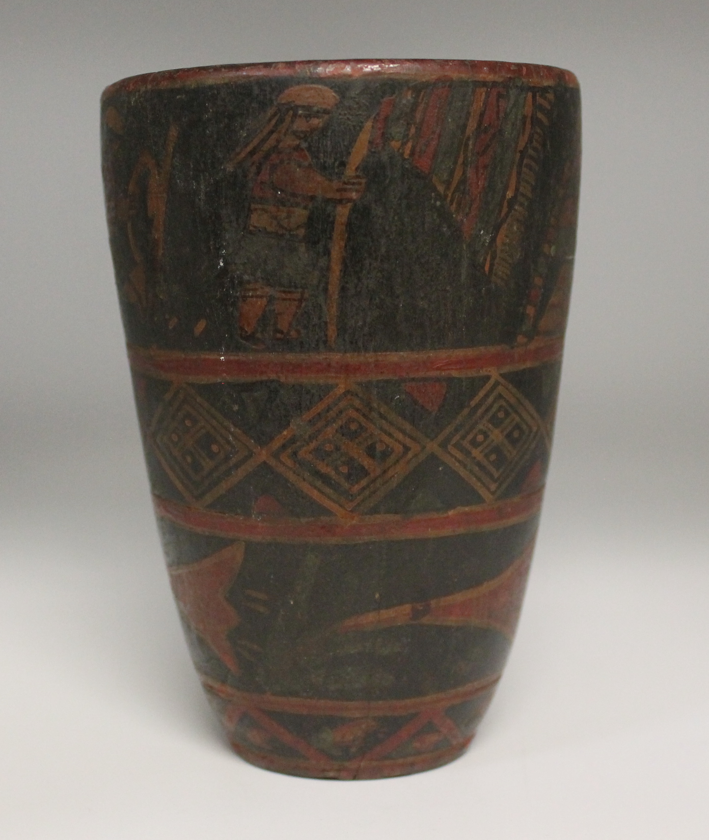 Colonial period Inca wooden Kero