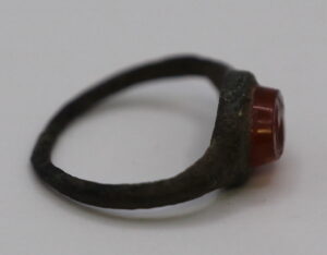 Bronze Ring with Intaglio of a Deer & Tree