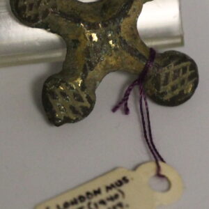 bronze gilded medieval cross