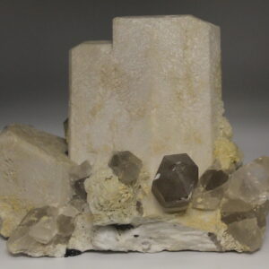 Feldspar, Topaz, Quartz, Black Tourmaline and Clevelandite
